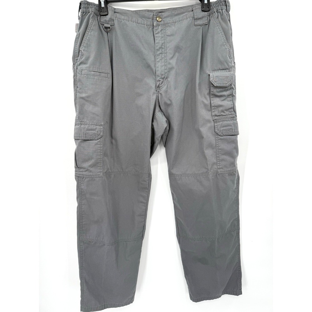 5.11 Tactical Cargo Pants Mens 42 Gray 74273 Ripstop Workwear Utility Pockets